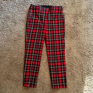 NWOT Size 4 J. Crew Plaid Cameron Pant